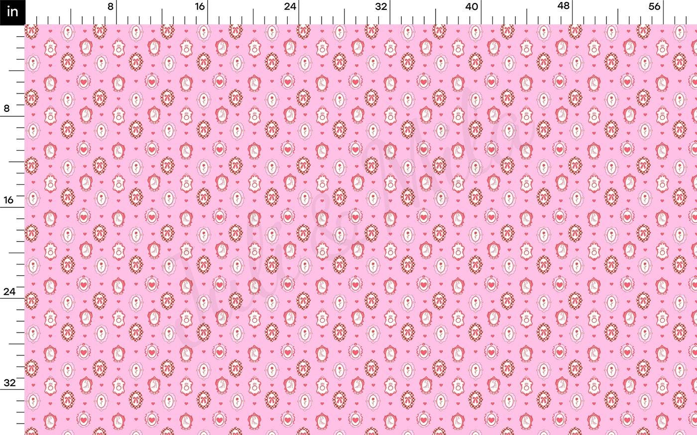 a pink background with circles and dots