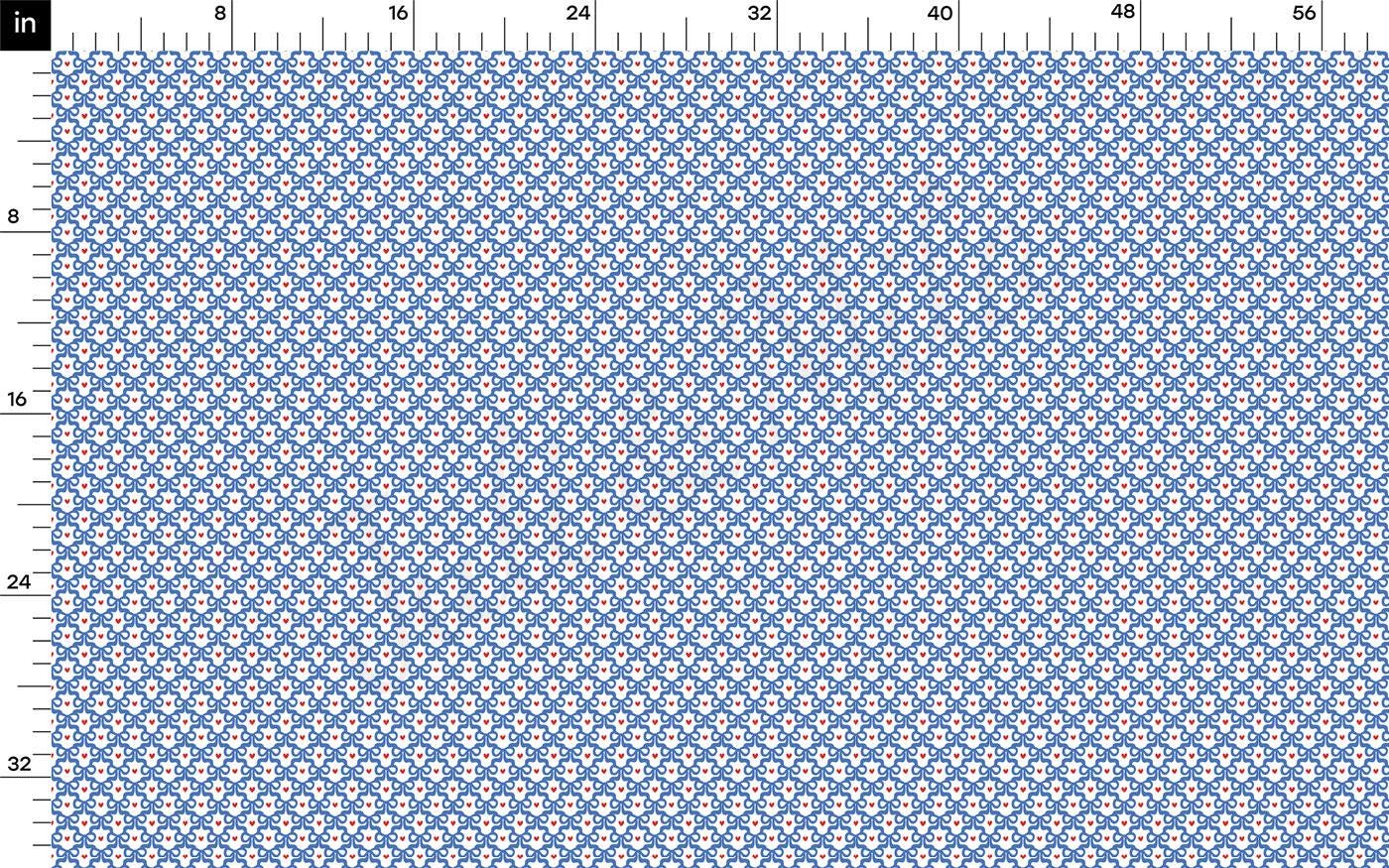 a blue and white graph paper with a square pattern on it