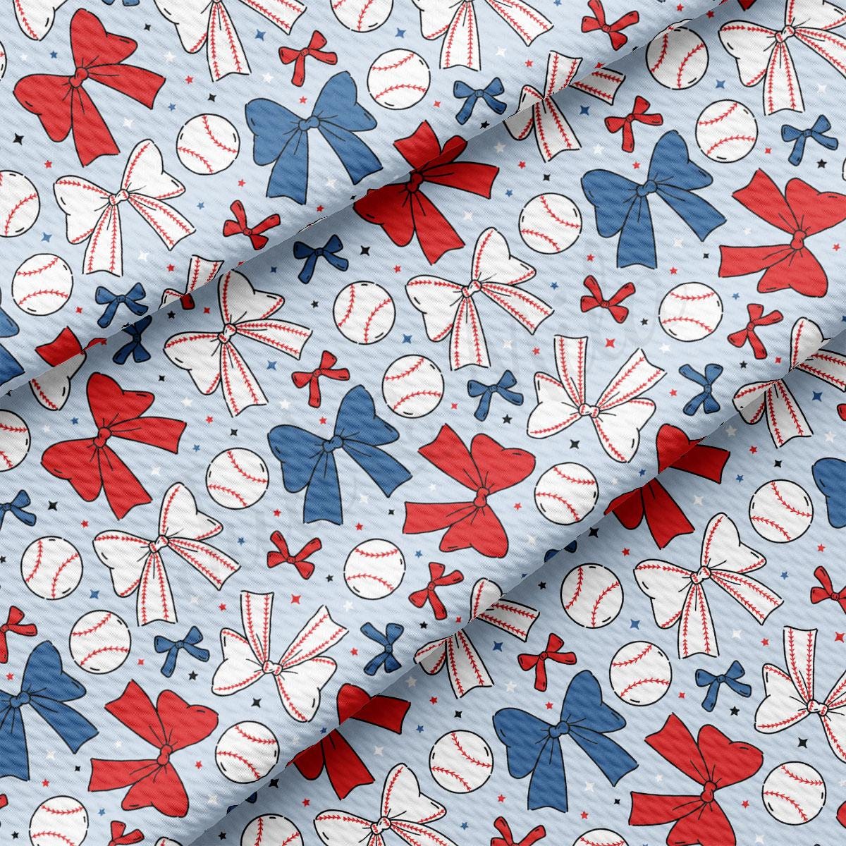 a baseball pattern on a blue background