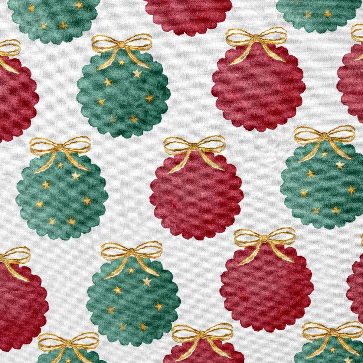 Christmas 100% Cotton Fabric By the Yard Printed in USA Cotton Sateen CTN3392