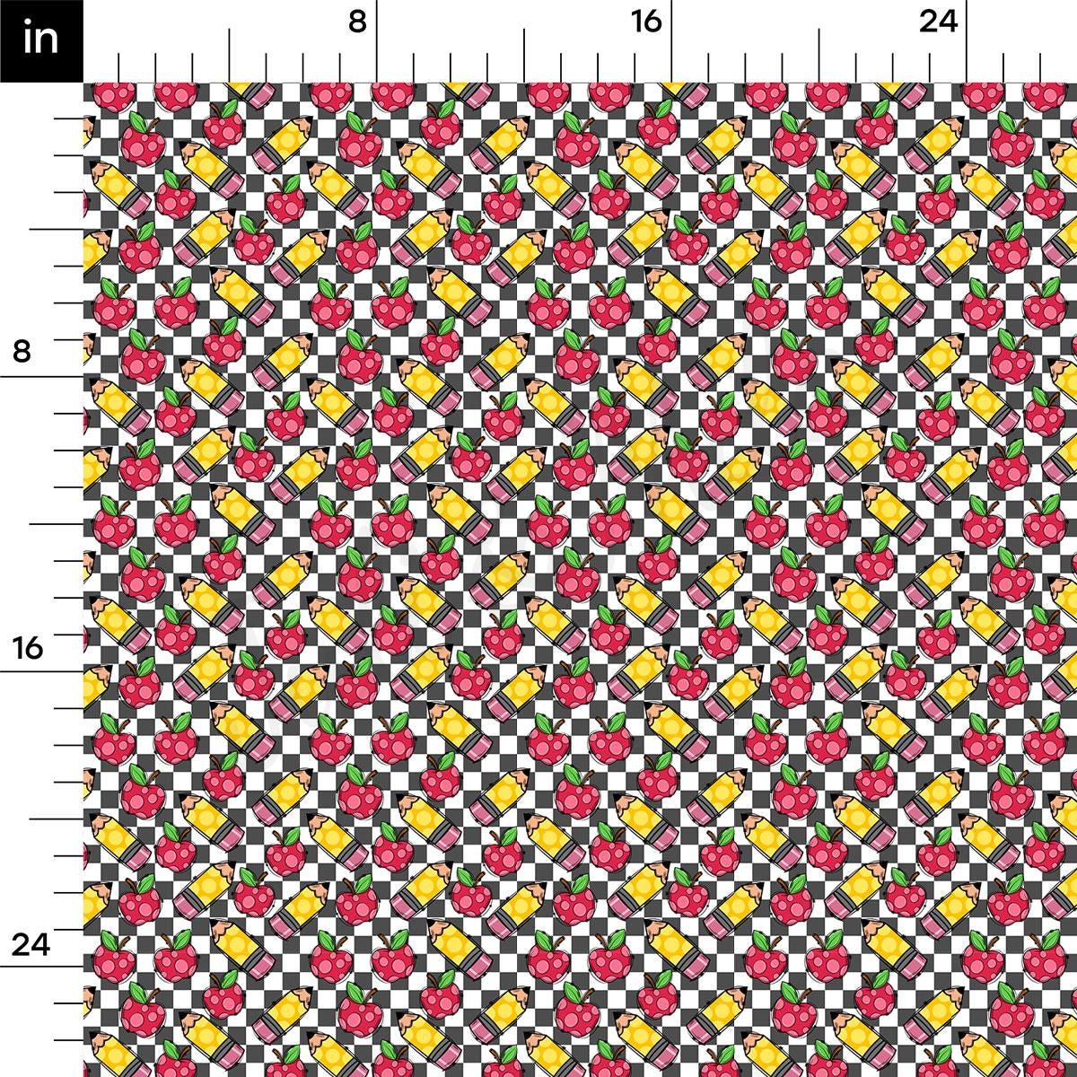 a ruler with an image of a pattern on it