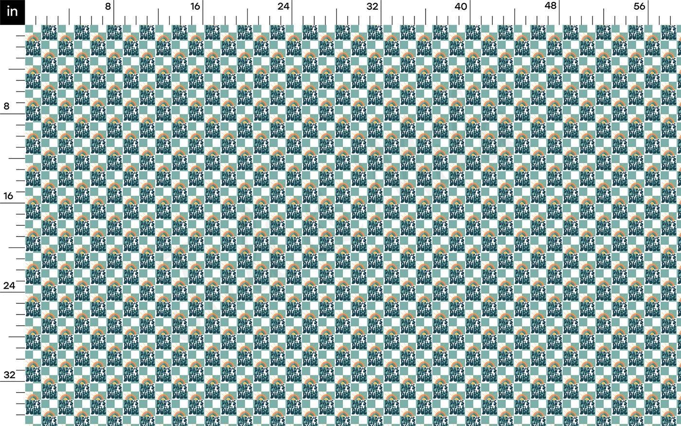a blue and yellow pattern with a white background