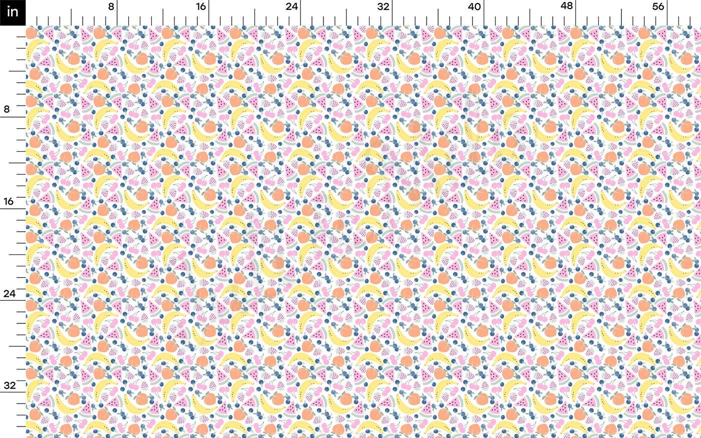 a ruler with a colorful pattern on it