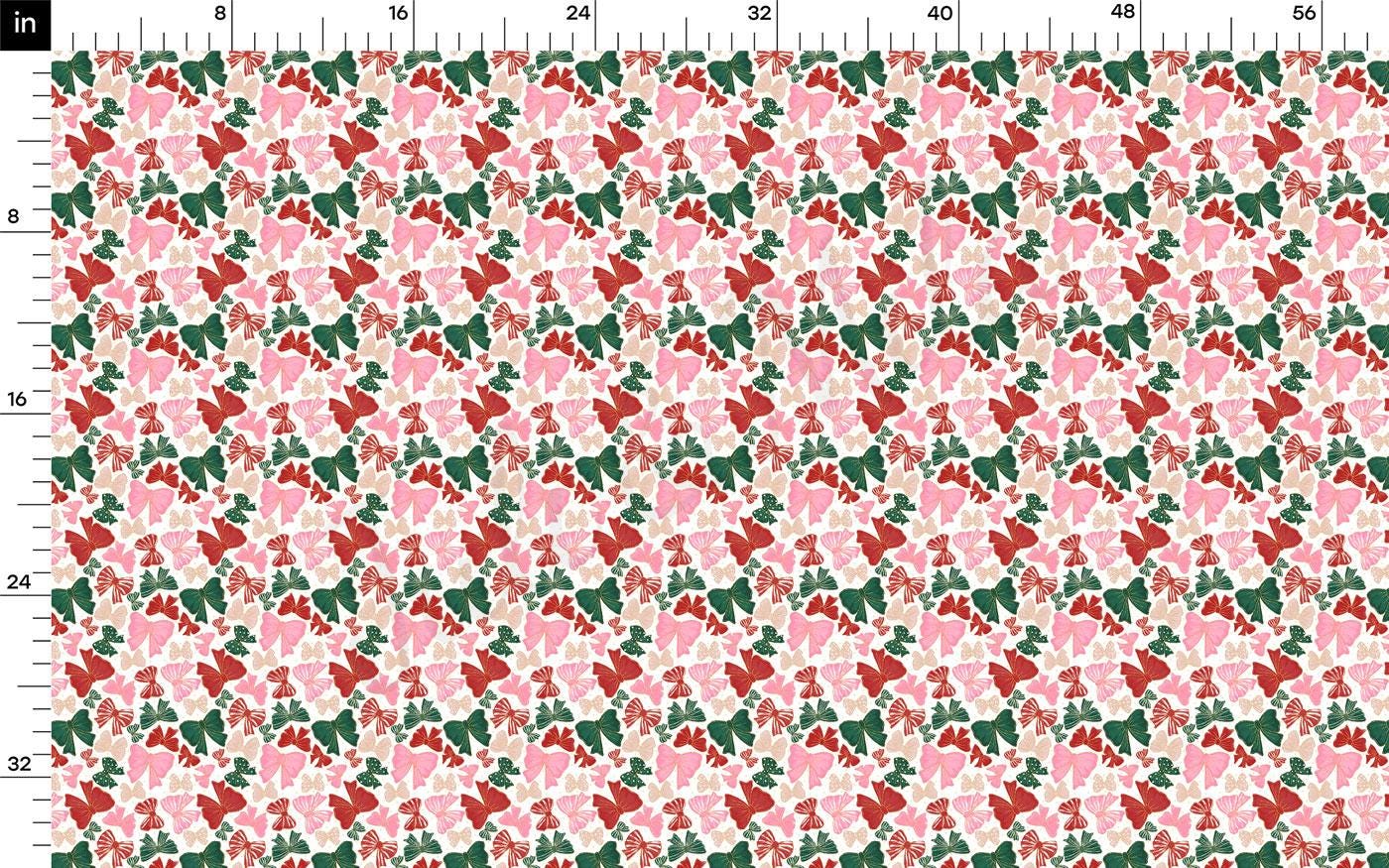 Christmas 100% Cotton Fabric By the Yard Printed in USA Cotton Sateen CTN3356