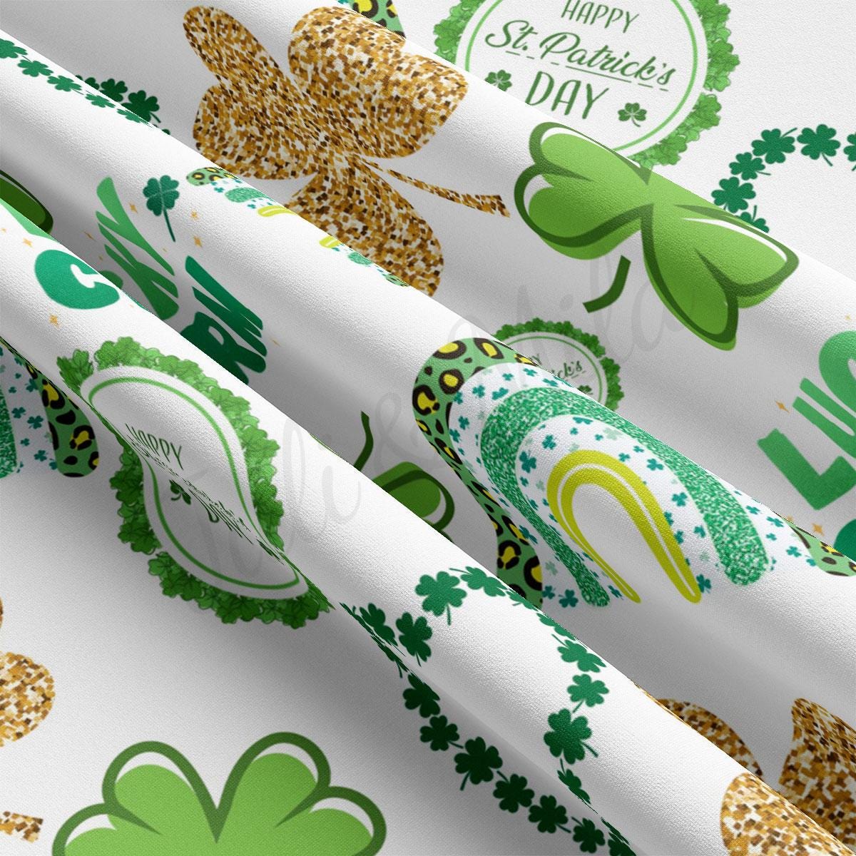 a close up of a st patrick&#39;s day wrapping paper