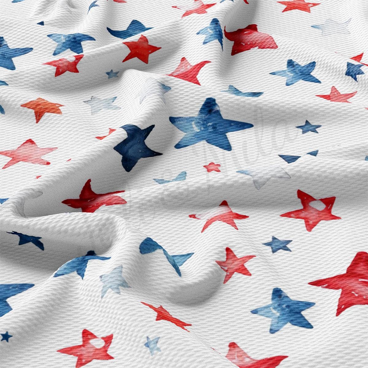 a white background with red, white and blue stars