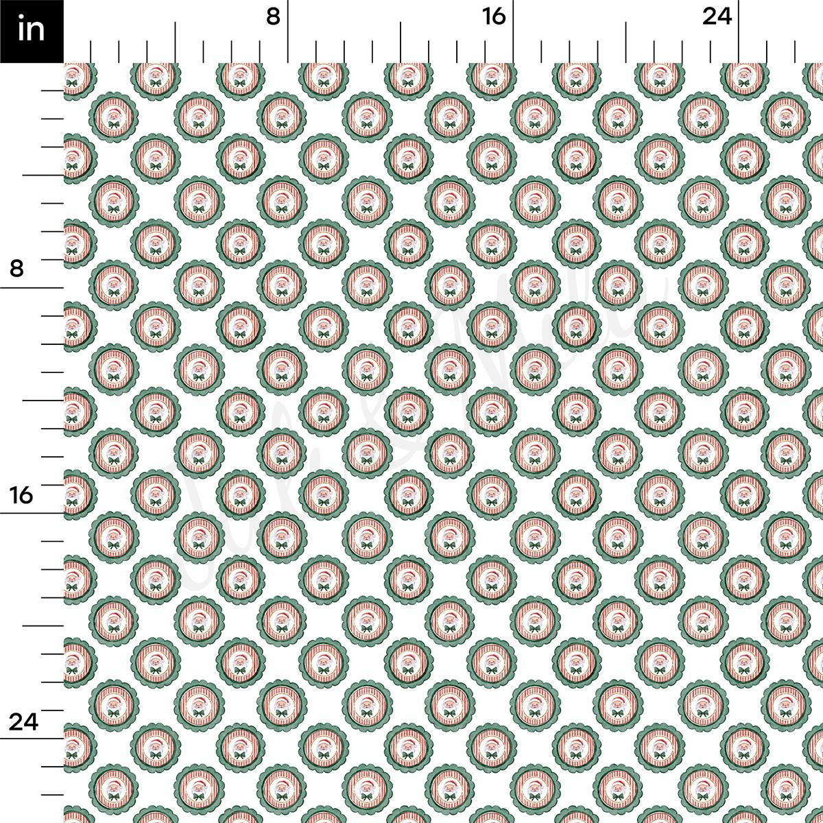 a repeating pattern of circular shapes in shades of green and red, arranged in a grid-like fashion. The pattern is composed of 24 circles, each one slightly larger than the one before, creating a visually striking and intricate design.