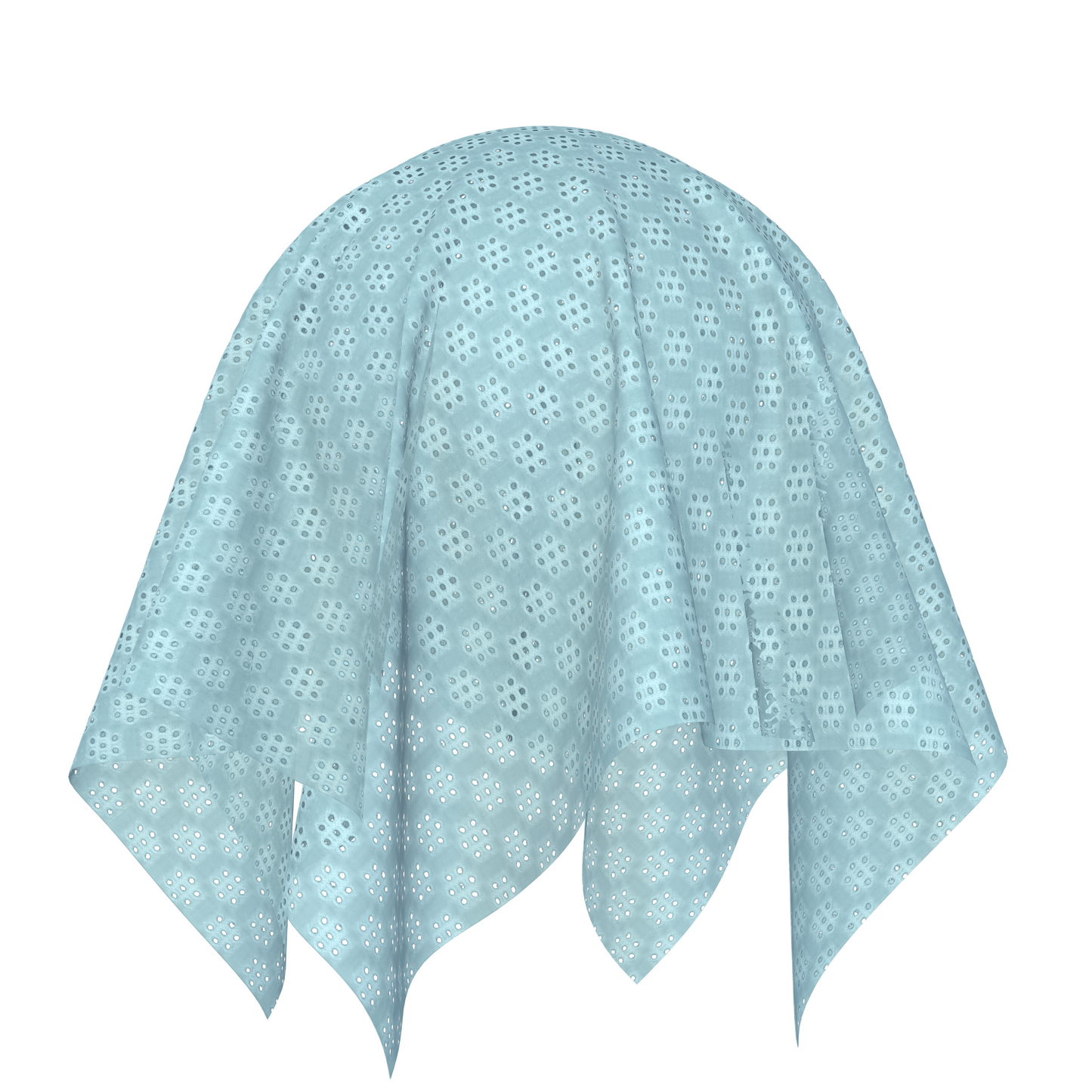 Eyelet Fabric - Sky Blue