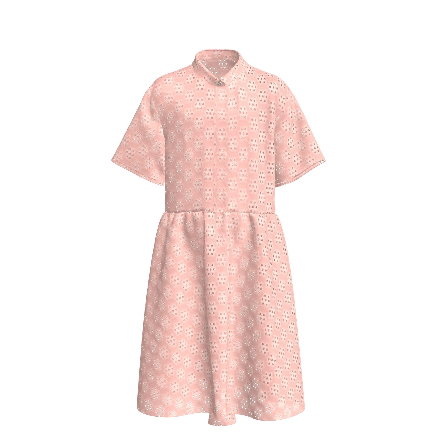 Eyelet Fabric - French Pink