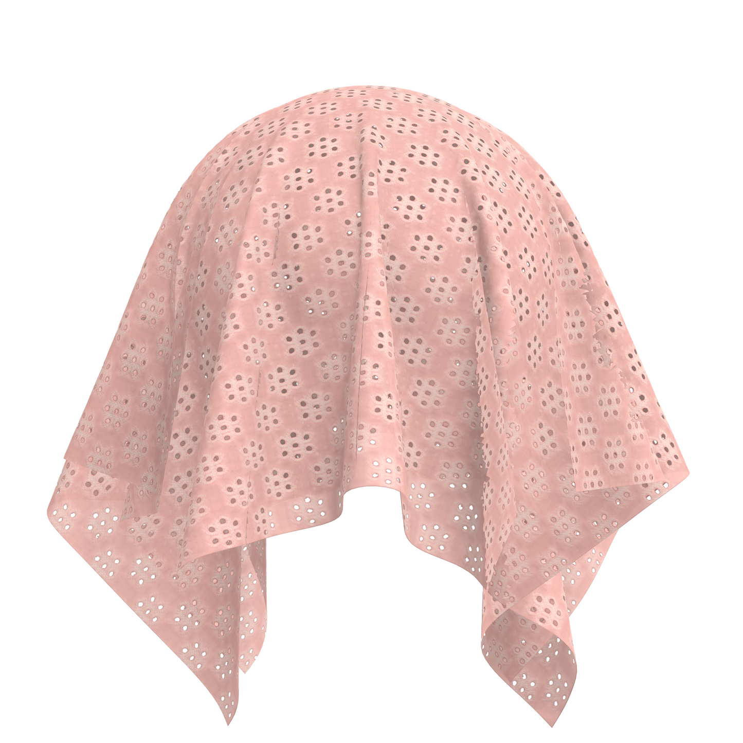 Eyelet Fabric - French Pink