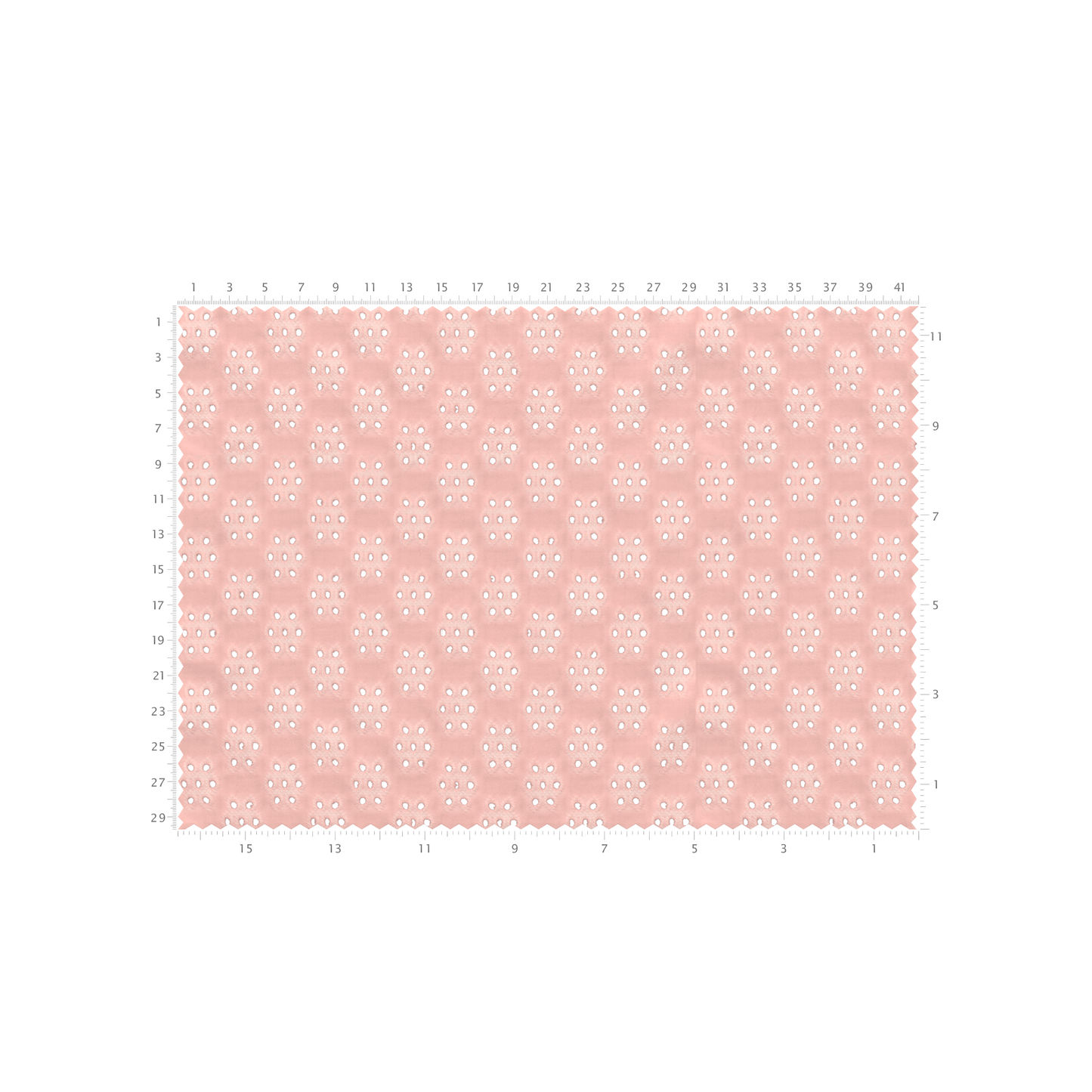 Eyelet Fabric - French Pink