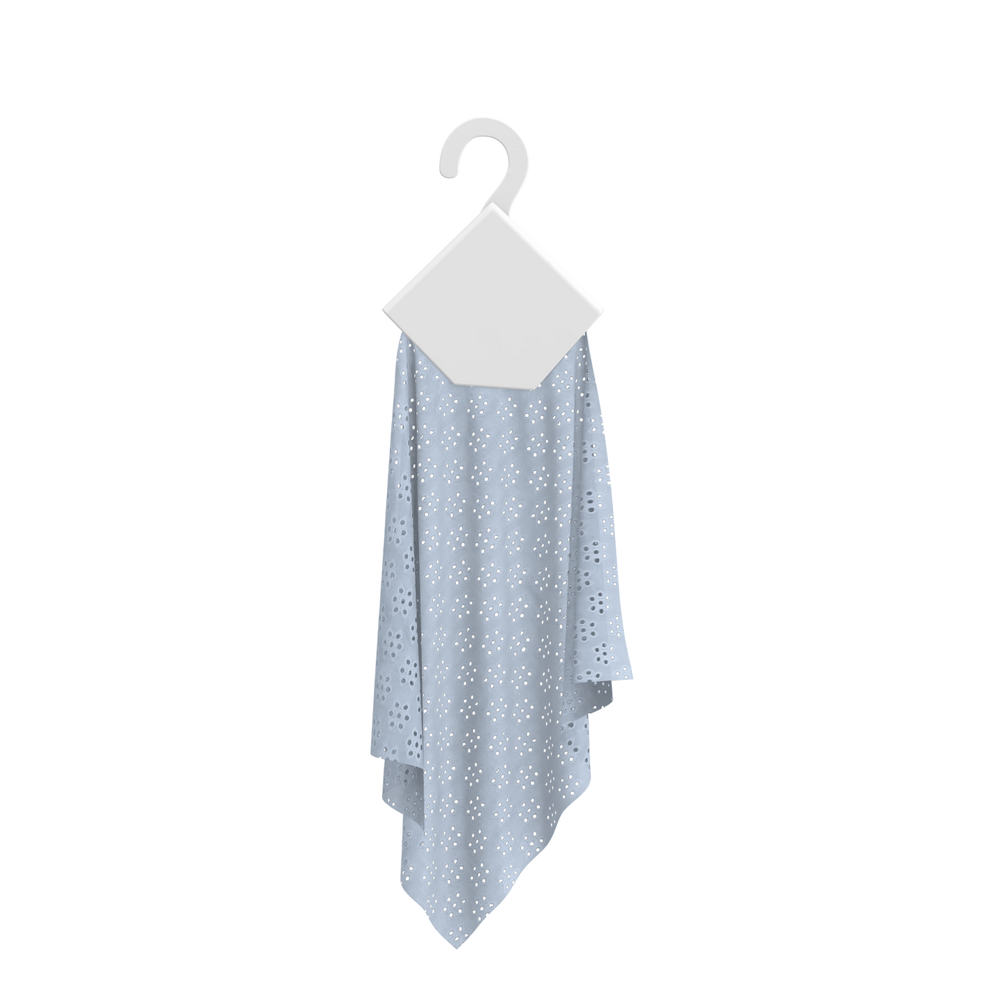 Eyelet Fabric - Barely blue