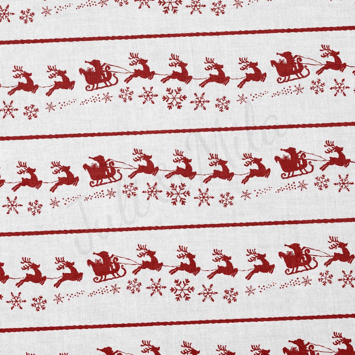 Christmas 100% Cotton Fabric By the Yard Printed in USA Cotton Sateen CTN3370