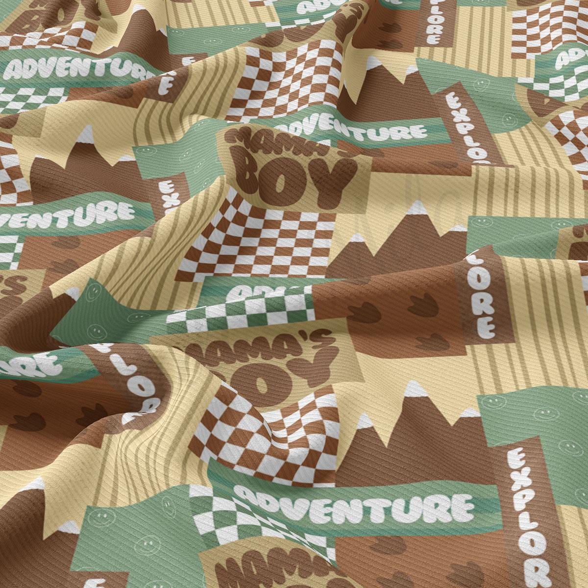 a close up of a fabric with a pattern on it