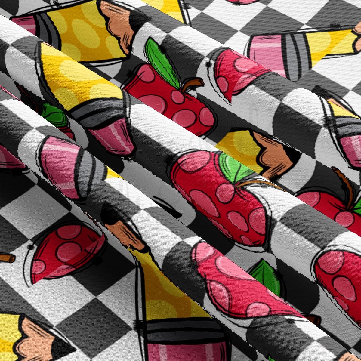 a close up of a pattern on a table cloth