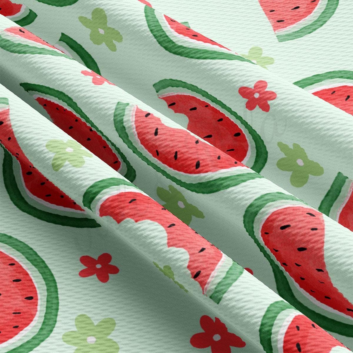 a watermelon pattern on a white background