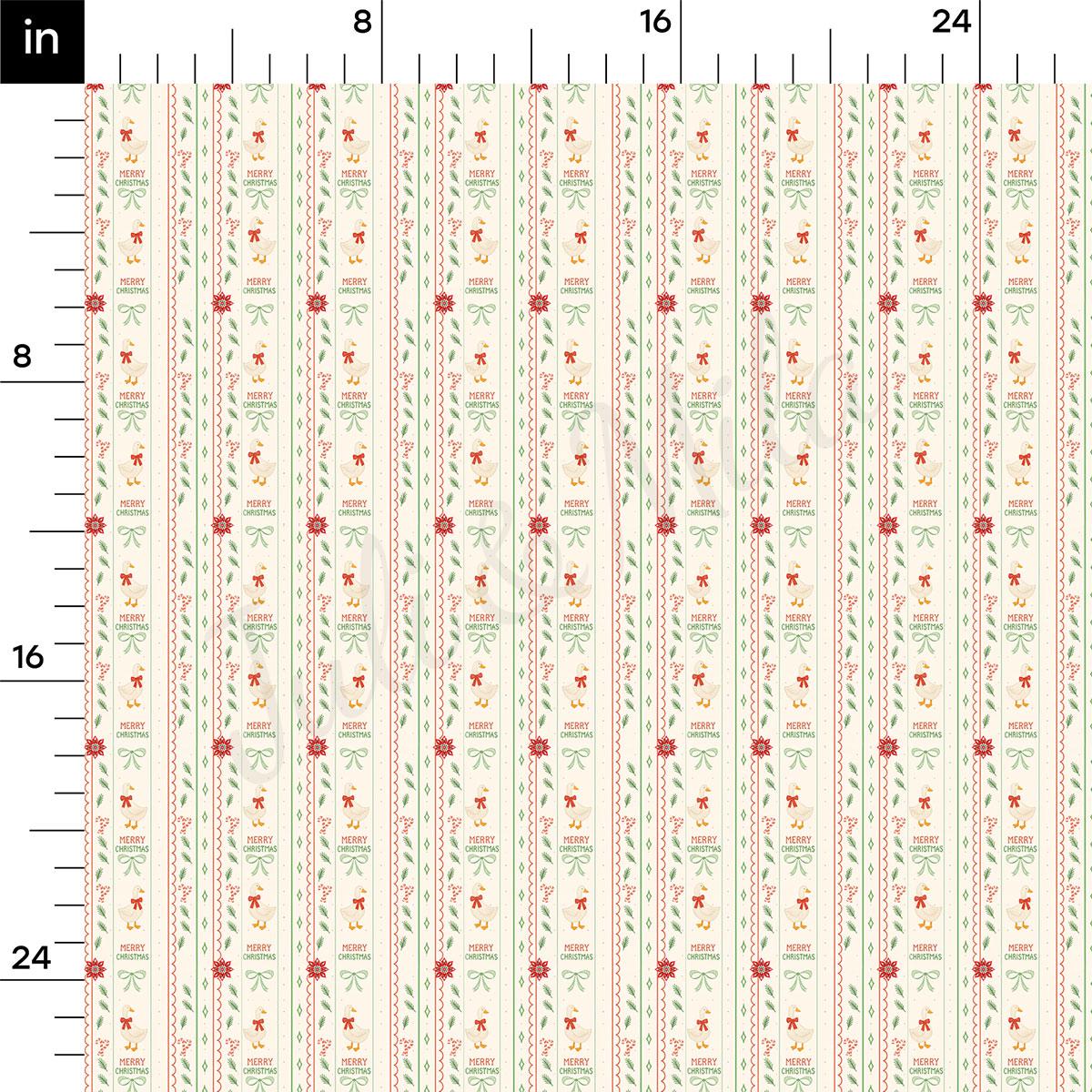 The image is a repeating pattern of a Christmas-themed design with red and green stripes and various Christmas-related elements such as stars, snowflakes, and ornaments. The pattern is arranged in a grid format, with each row containing the same number of elements. The image is not described in detail, and the focus is on providing a clear and concise description of the visual elements present in the image.