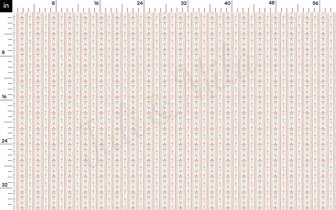 The image is a fabric print with a repeating pattern of pink and white stripes. The print is arranged in a grid-like format, with each stripe being a different size. The image is not a photograph, but rather a printed design that can be used for various purposes, such as clothing, home decor, or other textile applications.