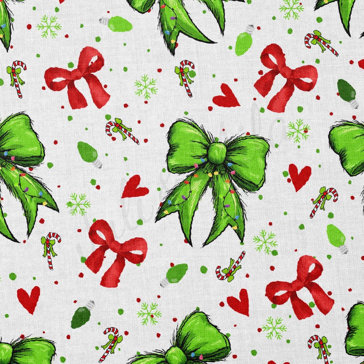 Christmas 100% Cotton Fabric By the Yard Printed in USA Cotton Sateen CTN3358