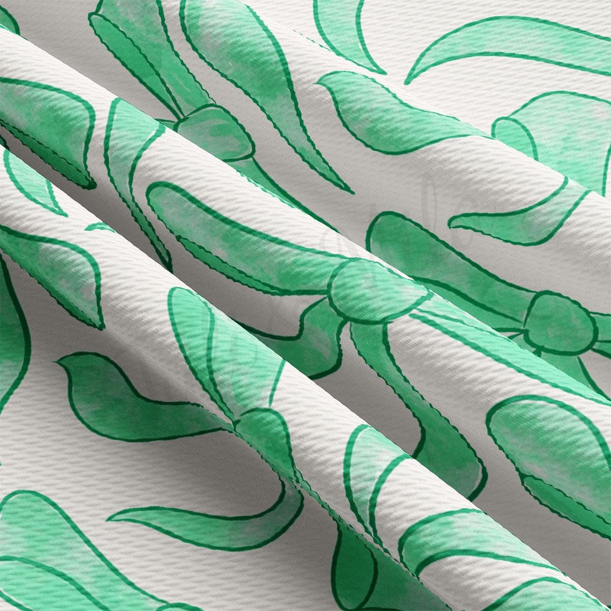 a close up of a green and white wallpaper