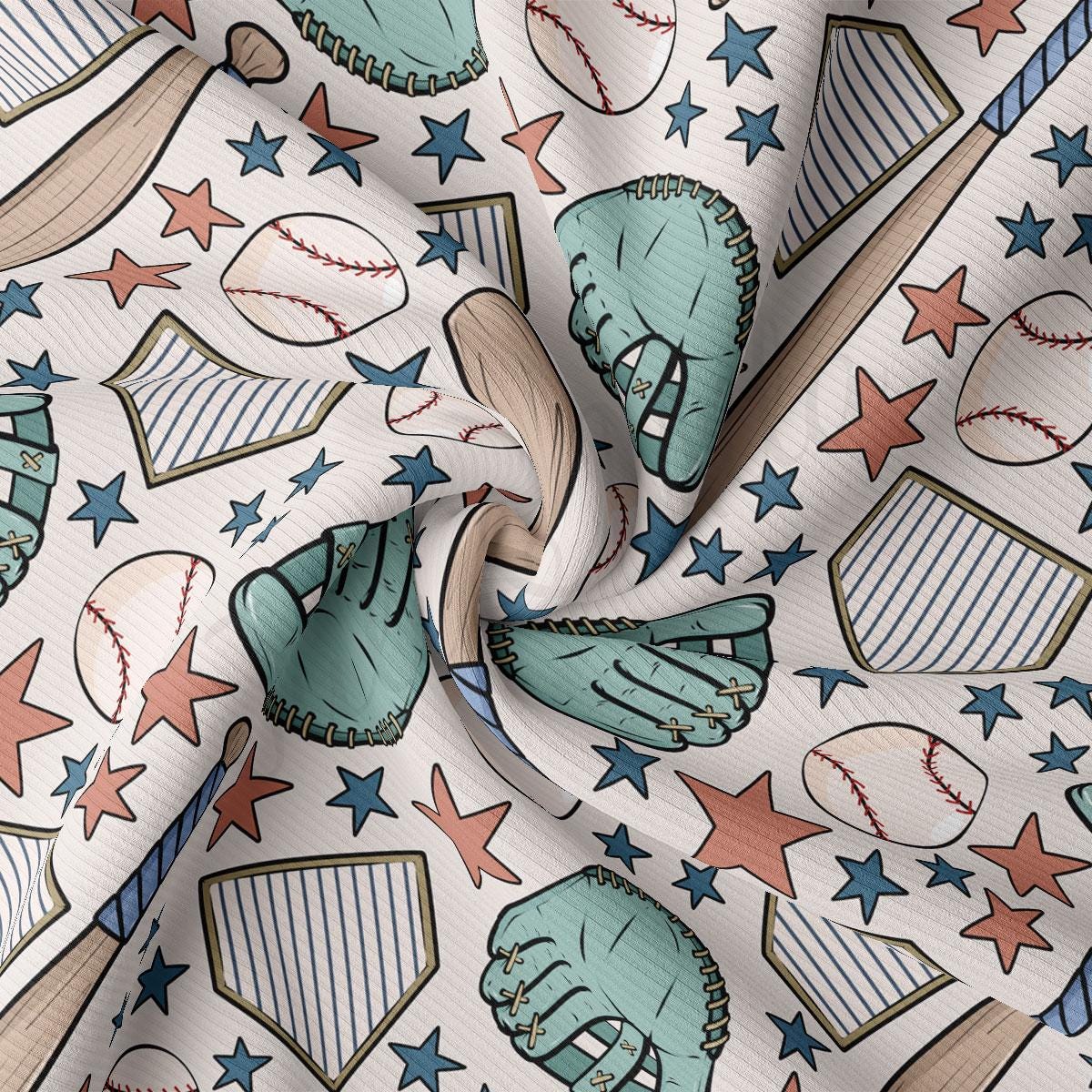 a close up of a baseball pattern on a white background