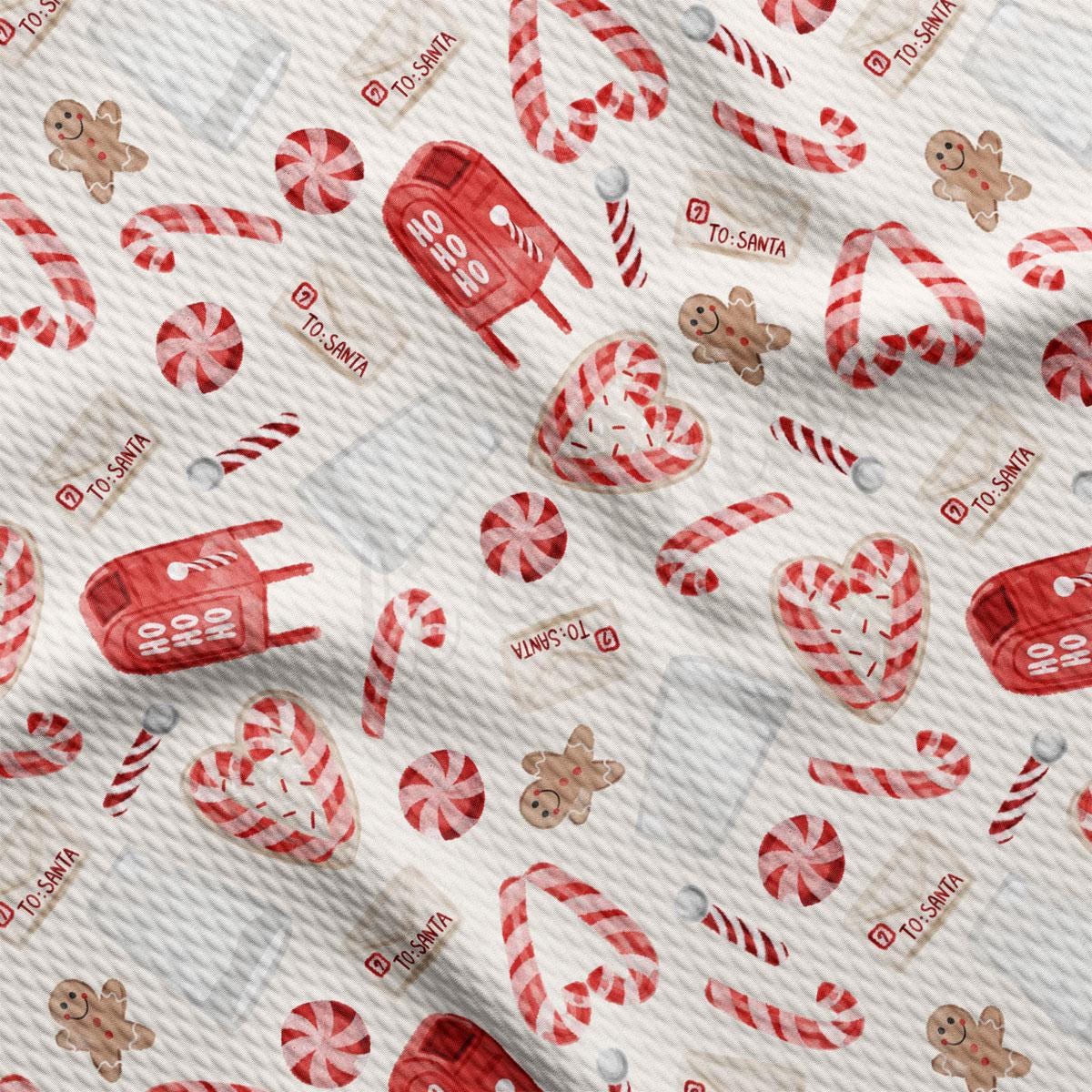 a close up of a pattern of candy canes