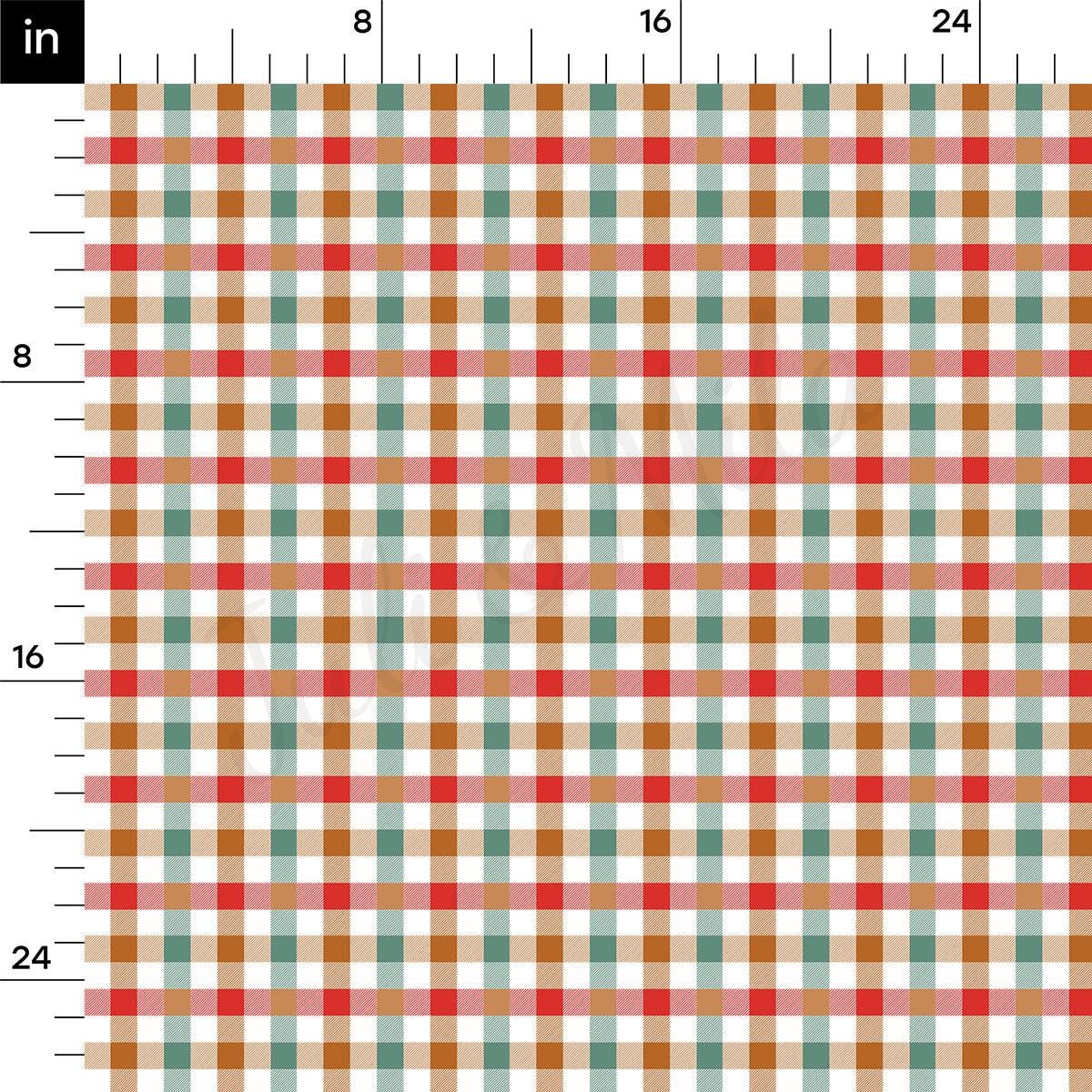 The image is a repeating pattern of a checkered or plaid design, featuring a variety of colors including red, green, and brown. The pattern is composed of squares or rectangles, creating a visually striking and intricate design. The image does not contain any text or specific objects, and the arrangement of the squares or rectangles suggests a random or random-like pattern.