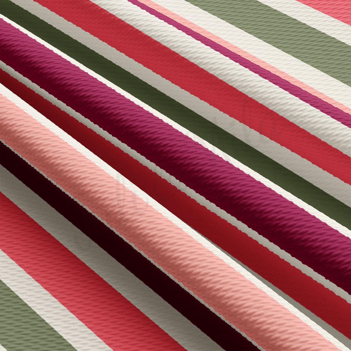 a close up of a multicolored striped fabric