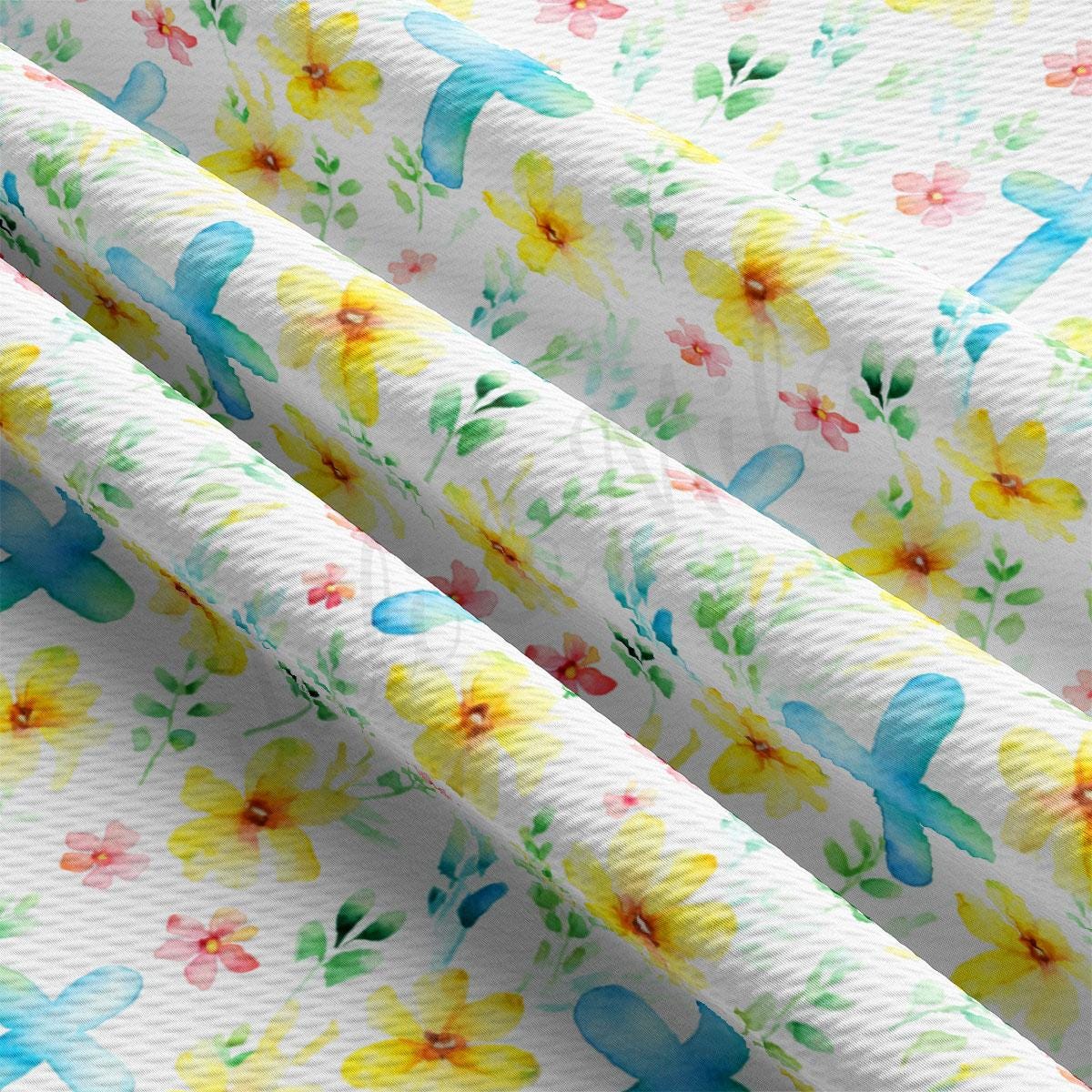 a close up of a flowered fabric