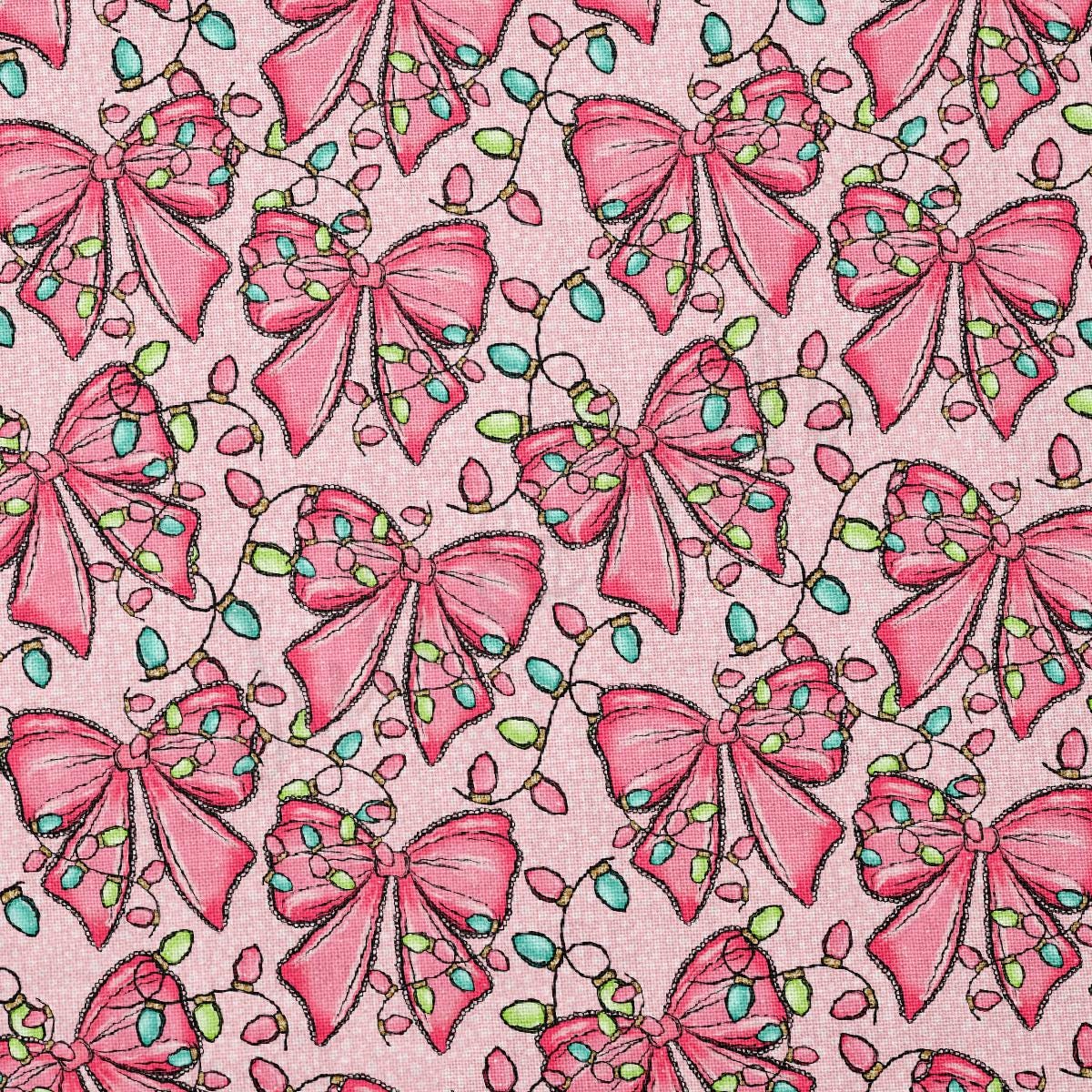 Christmas 100% Cotton Fabric By the Yard Printed in USA Cotton Sateen CTN3345