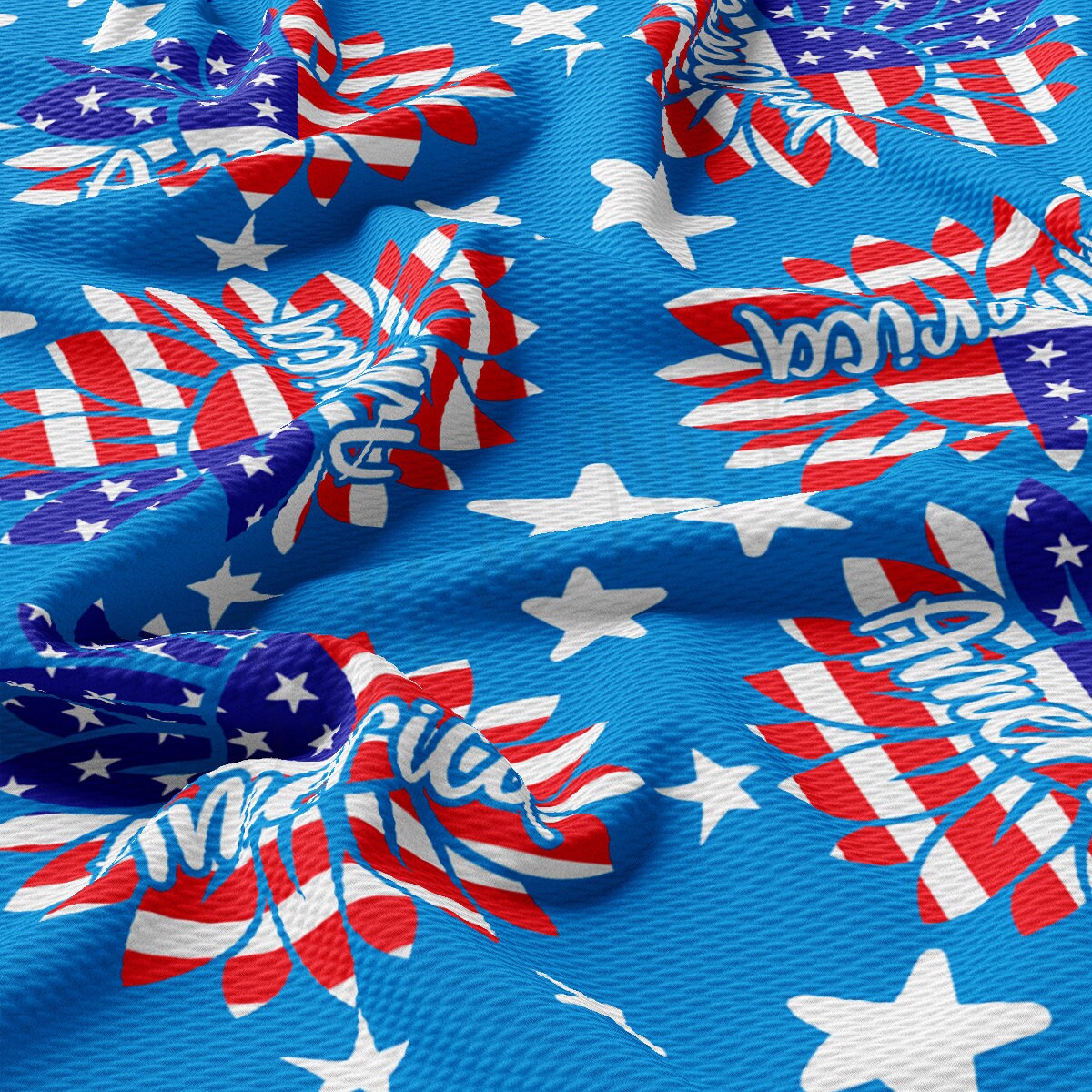 4th of July Patriotic Bullet Fabric AA2733