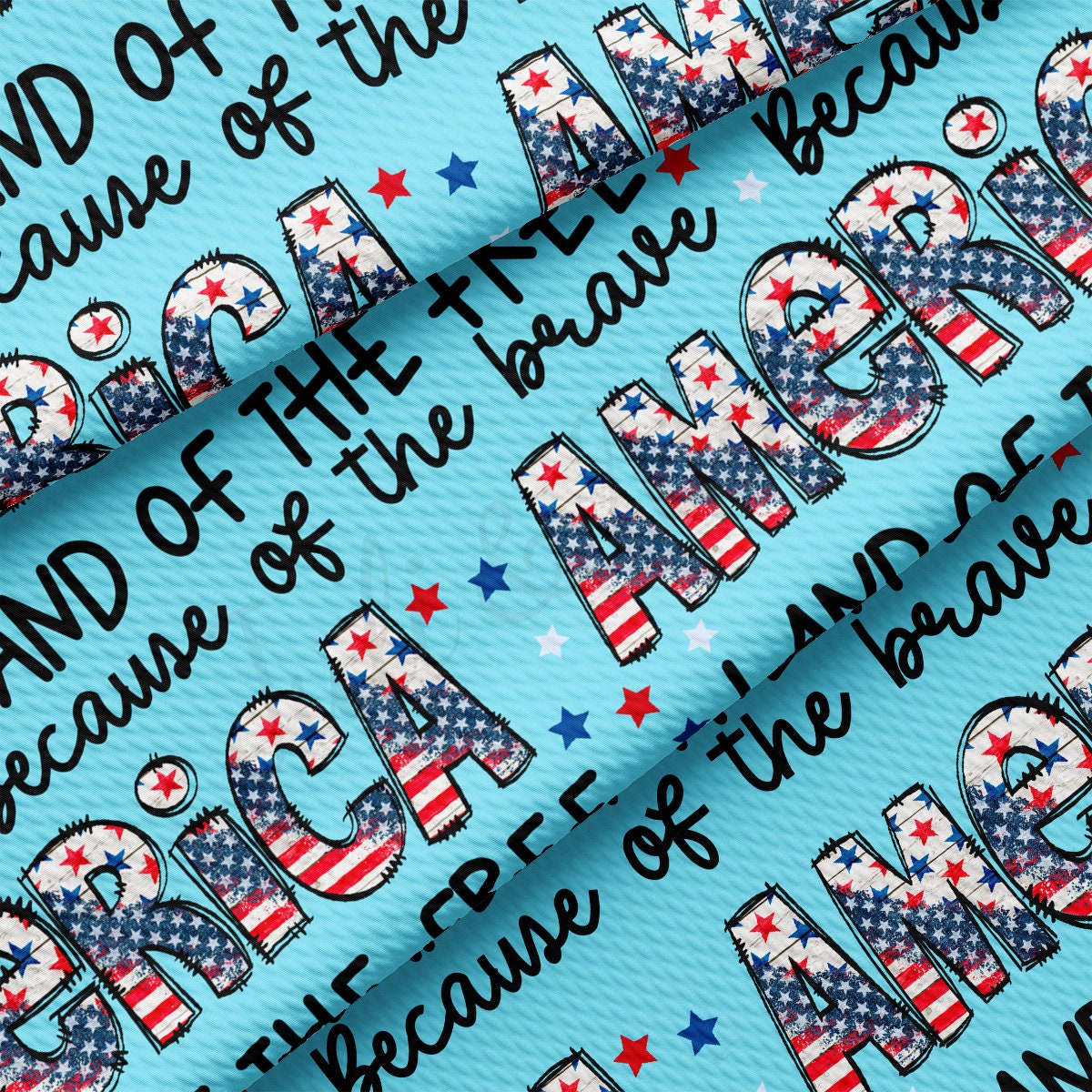 4th of July Patriotic Bullet Fabric AA2734