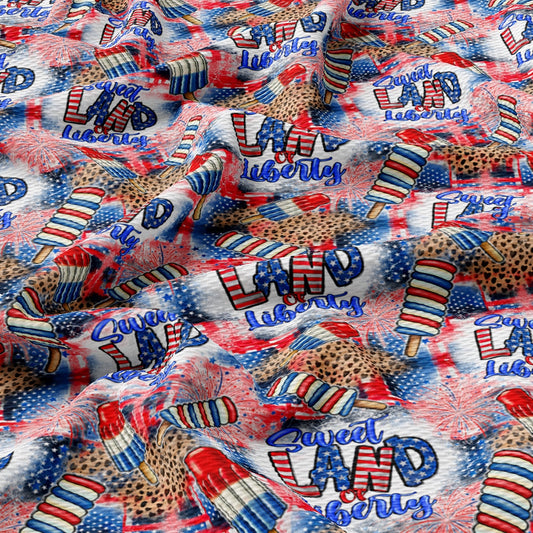 4th of July Patriotic Fabric AA2738