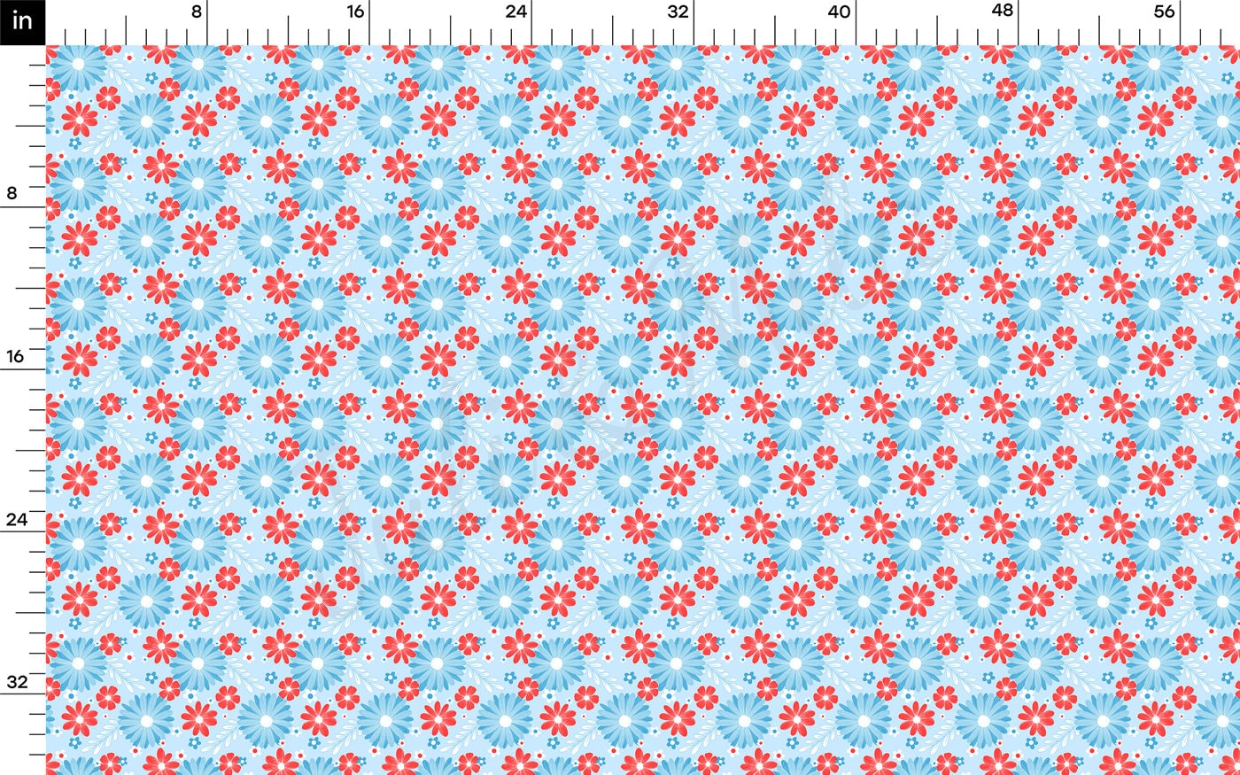 4th of July Patriotic Bullet Fabric AA2742