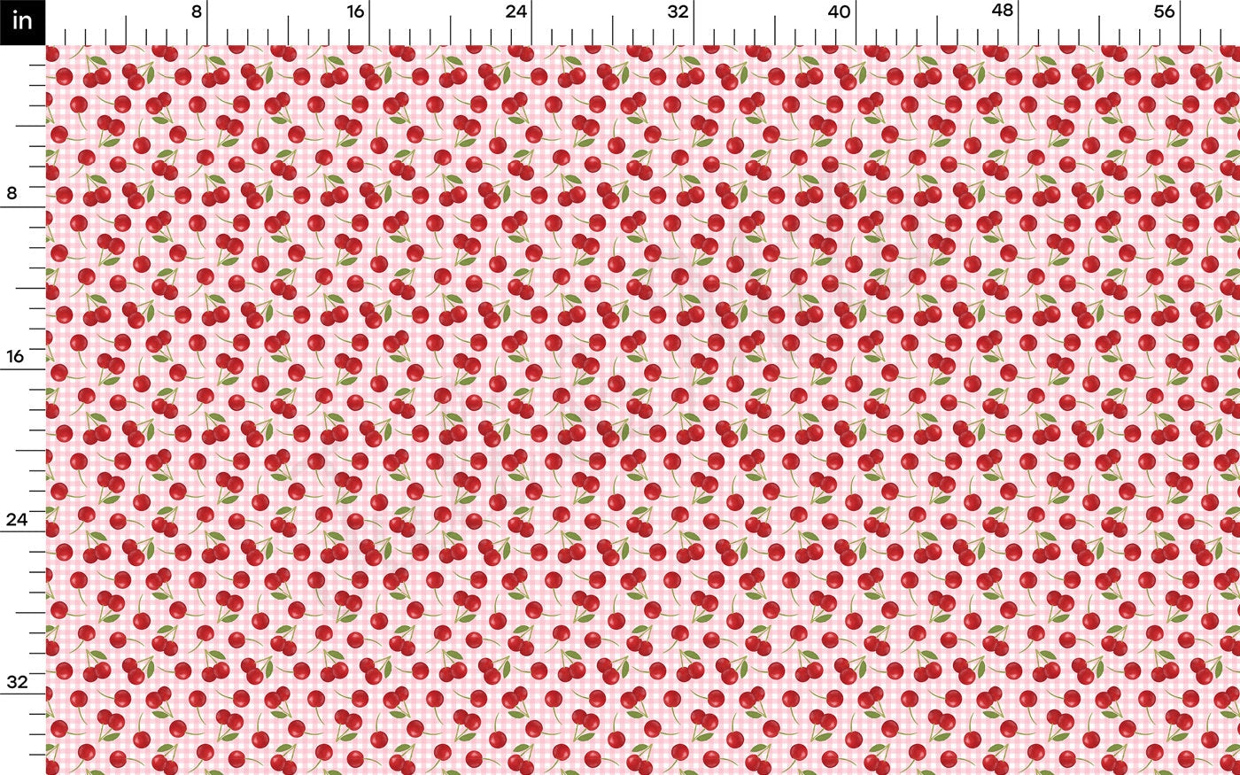 100% Cotton Fabric CTN2709 Cherry Cherries