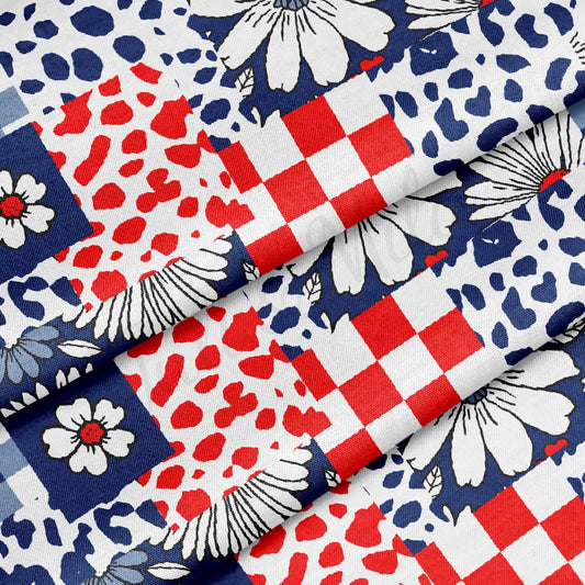 100% Cotton Fabric CTN2736 4th of July Patriotic