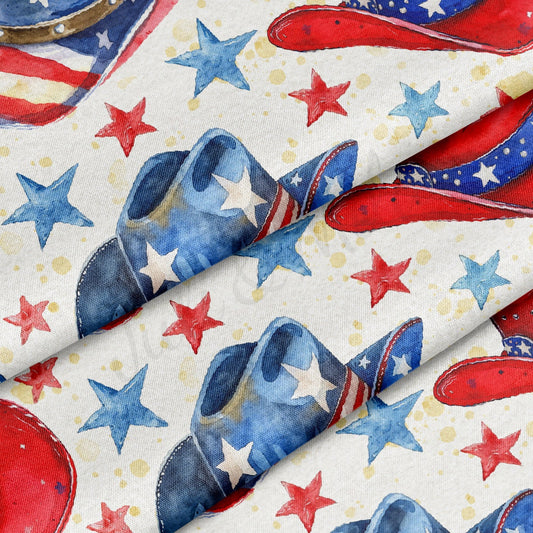 100% Cotton Fabric CTN2737 4th of July Patriotic