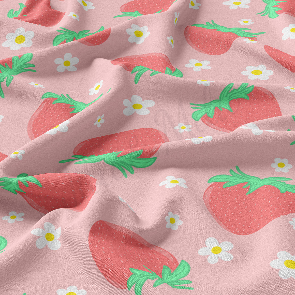 DBP Fabric Double Brushed Polyester DBP2727 Strawberry