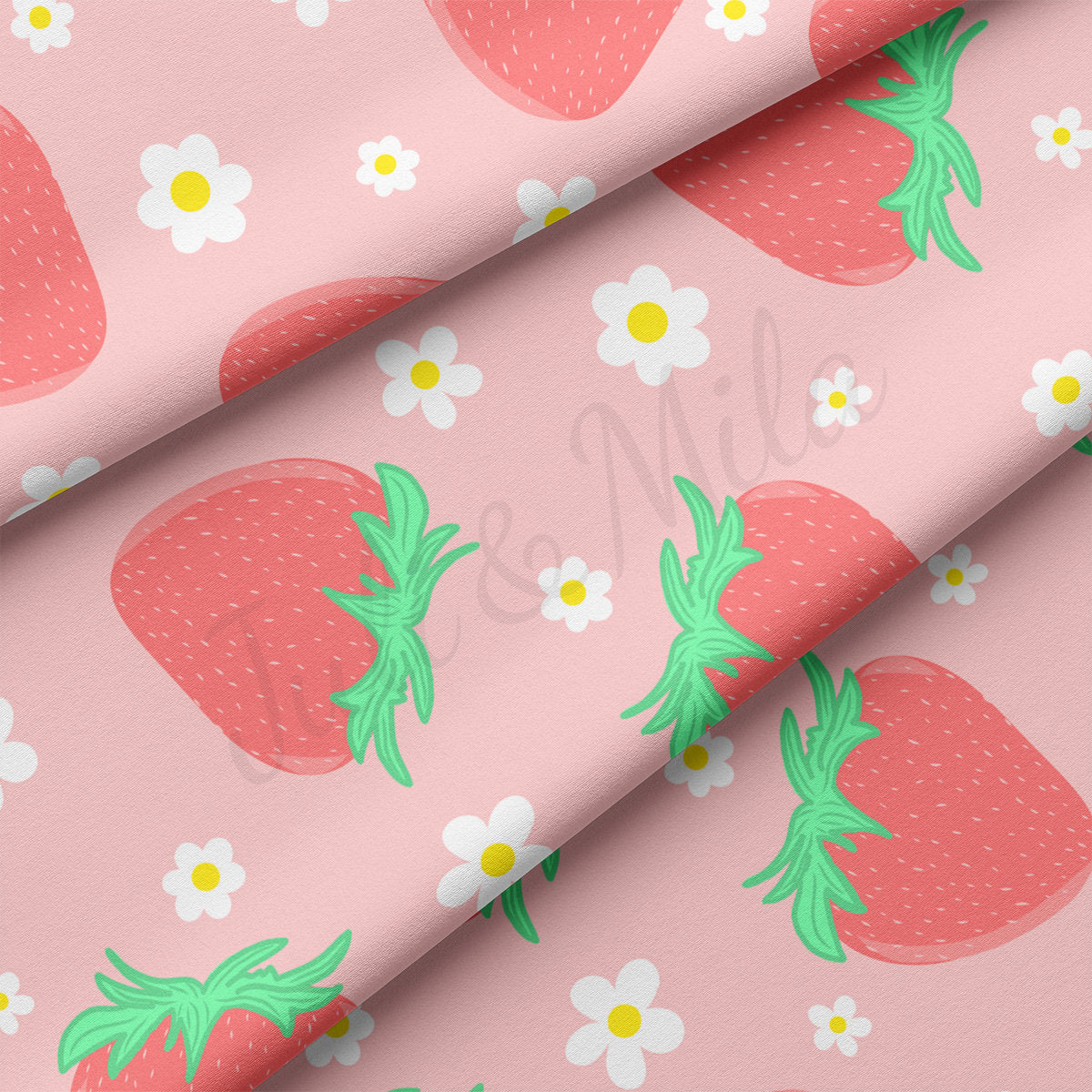 DBP Fabric Double Brushed Polyester DBP2727 Strawberry