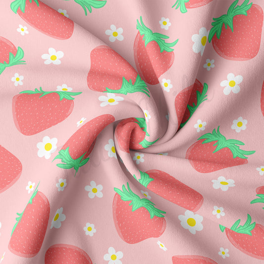 DBP Fabric Double Brushed Polyester DBP2727 Strawberry