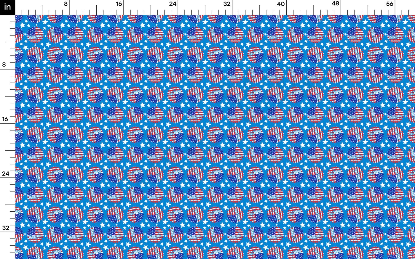 DBP Fabric Double Brushed Polyester DBP2733 4th of July Patriotic