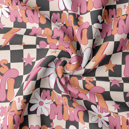 DBP Fabric Double Brushed Polyester Fabric by the Yard DBP Jersey Stretchy Soft Polyester Stretch Fabric DBP2746 Mama&#39;s Mini