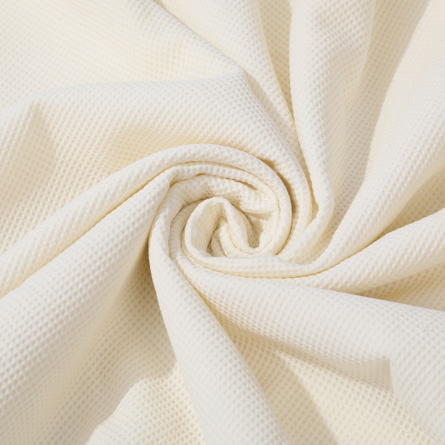 Stretchy Waffle Fabric by the yard Waffle Knit Stretchy Polyester Spandex 60 inches wide Solid Colors