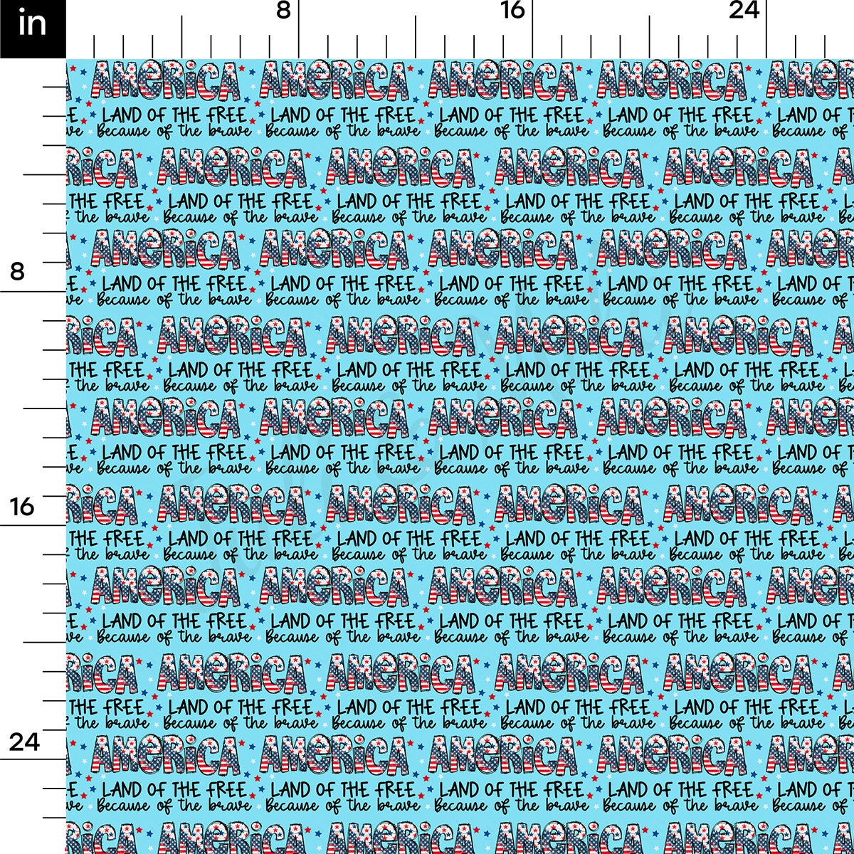 4th of July Patriotic Bullet Fabric AA2734