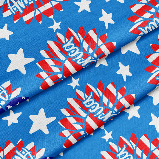 100% Cotton Fabric CTN2733 4th of July Patriotic