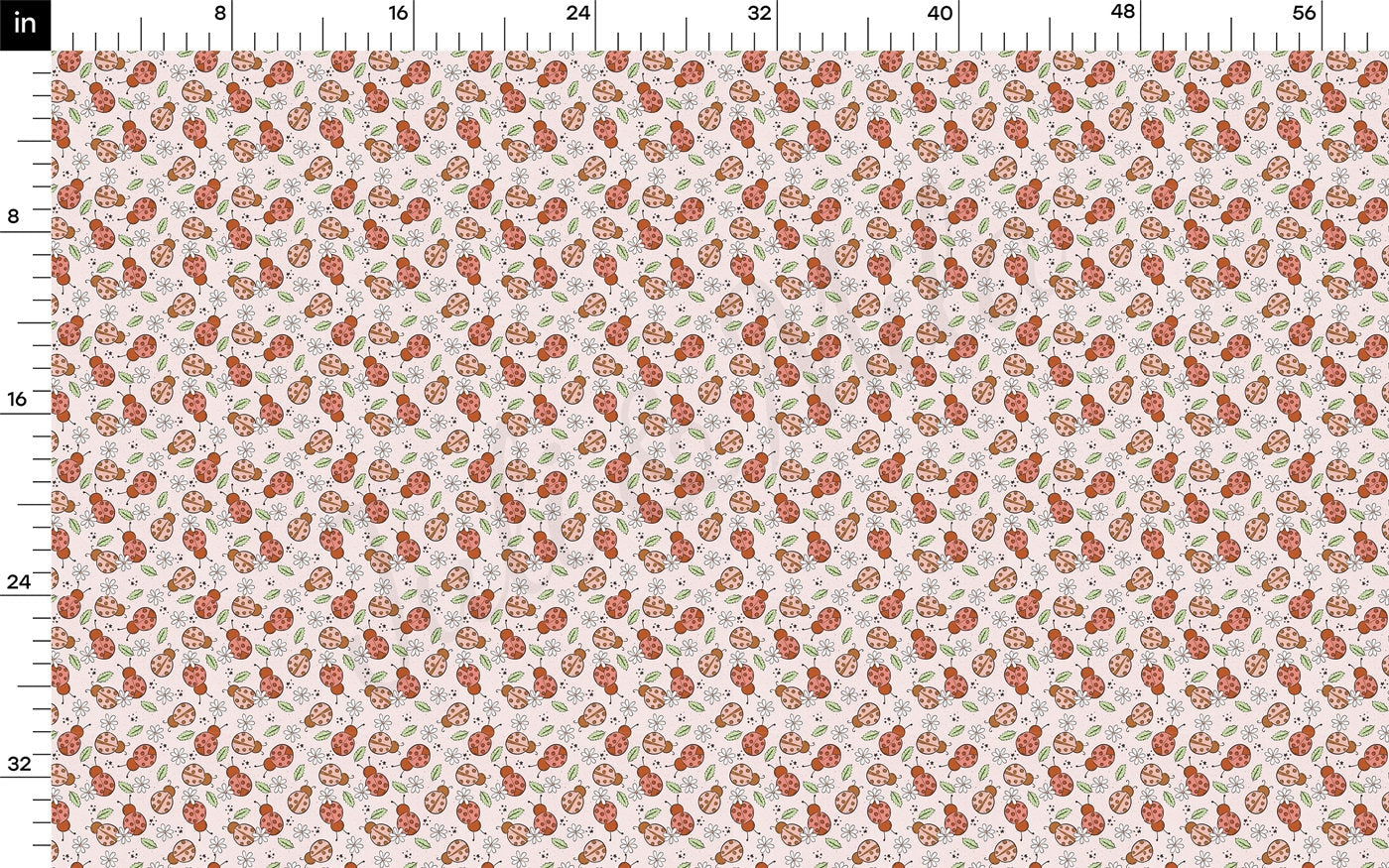 DBP Fabric Double Brushed Polyester Fabric DBP2713 LadyBug