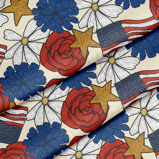 100% Cotton Fabric By the Yard Printed in USA Cotton Sateen -  Cotton  CTNPT53