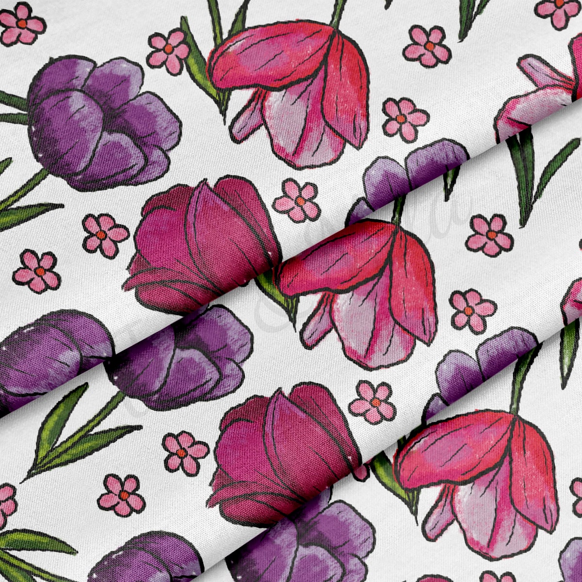 100% Cotton Fabric By the Yard Printed in USA Cotton Sateen -  Cotton  CTN1129