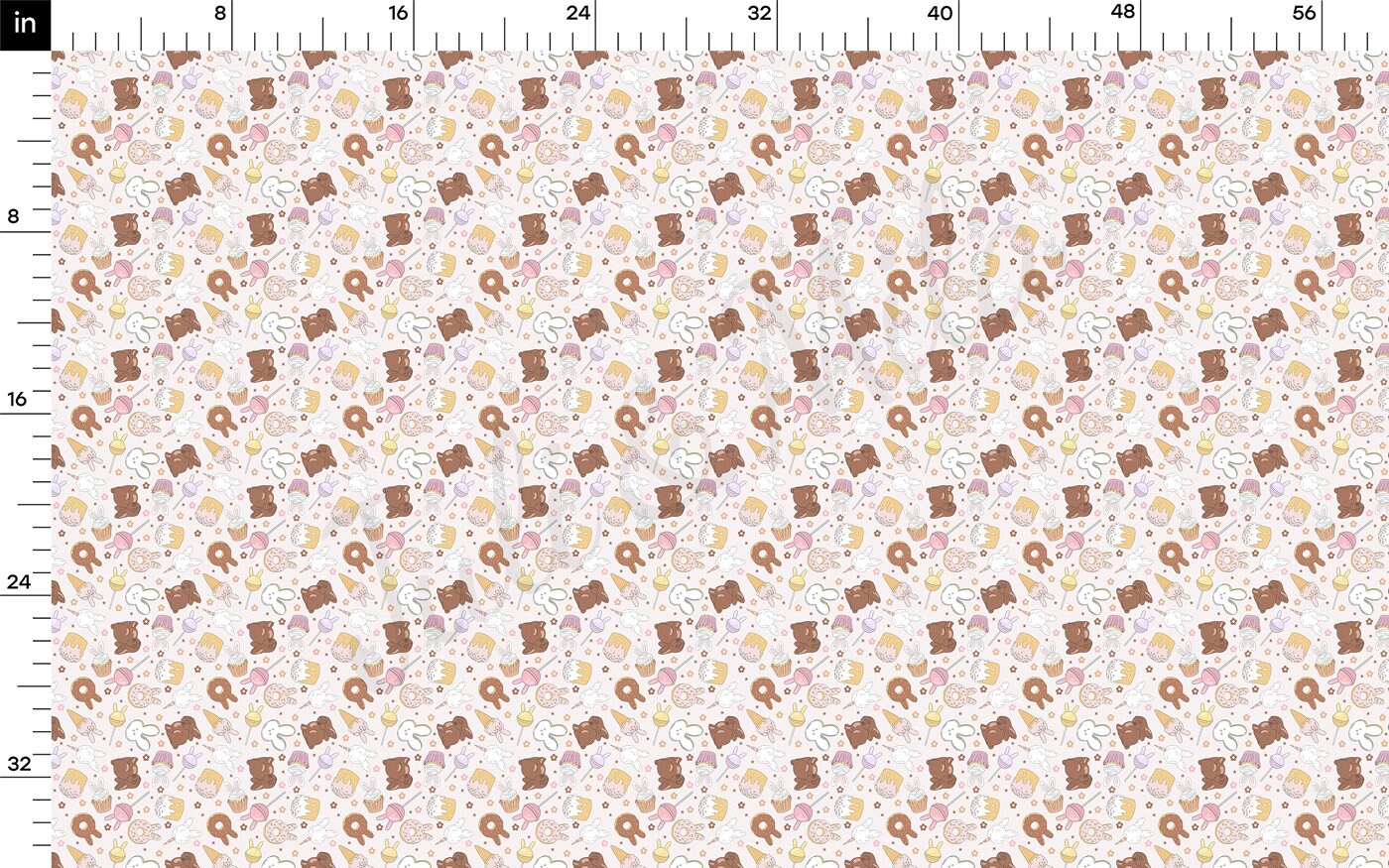 100% Cotton Fabric By the Yard Printed in USA Cotton Sateen -  Cotton  CTN1388 Easter