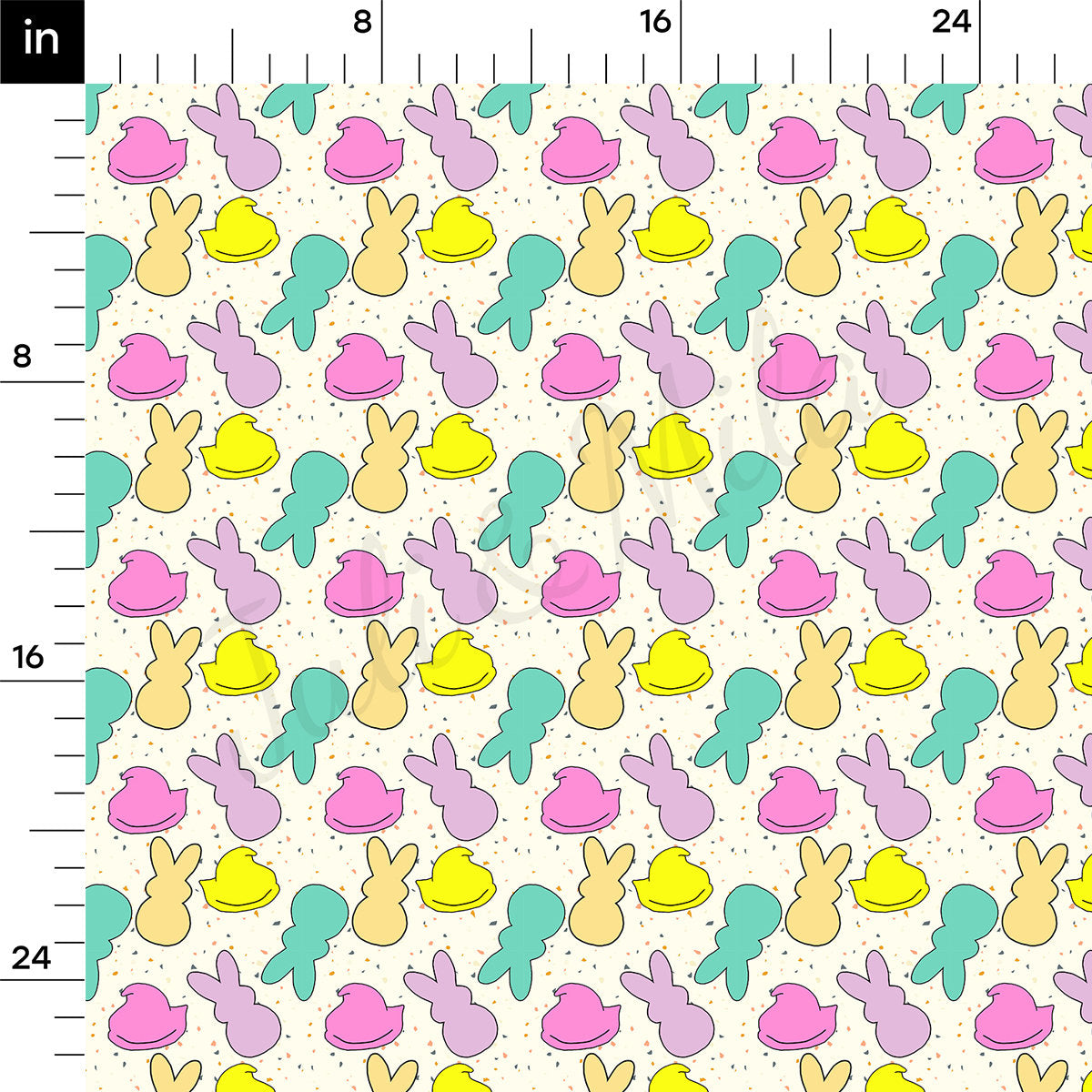 100% Cotton Fabric By the Yard Printed in USA Cotton Sateen -  Cotton  CTN1403 Easter